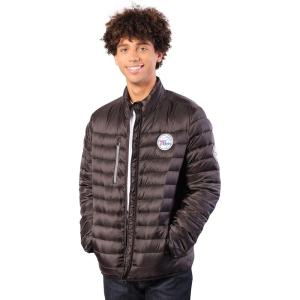 Ultra Game Mens NBA Official Smashing Records Satin Jacket(Black)