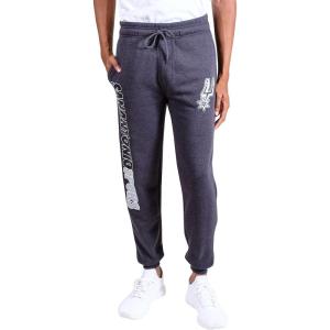 Ultra Game Men’s NBA Official Soft Fleece Active Jogger Sweatpants(Black Marled)