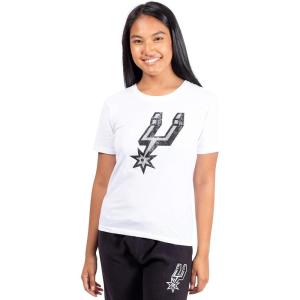 Ultra Game Women’s NBA Official Soft Vintage Distressed Graphics T-Shirt(San Antonio Spurs)
