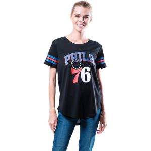 Ultra Game Women’s NBA Official Super Soft Mesh Jersey T-Shirt(Black)