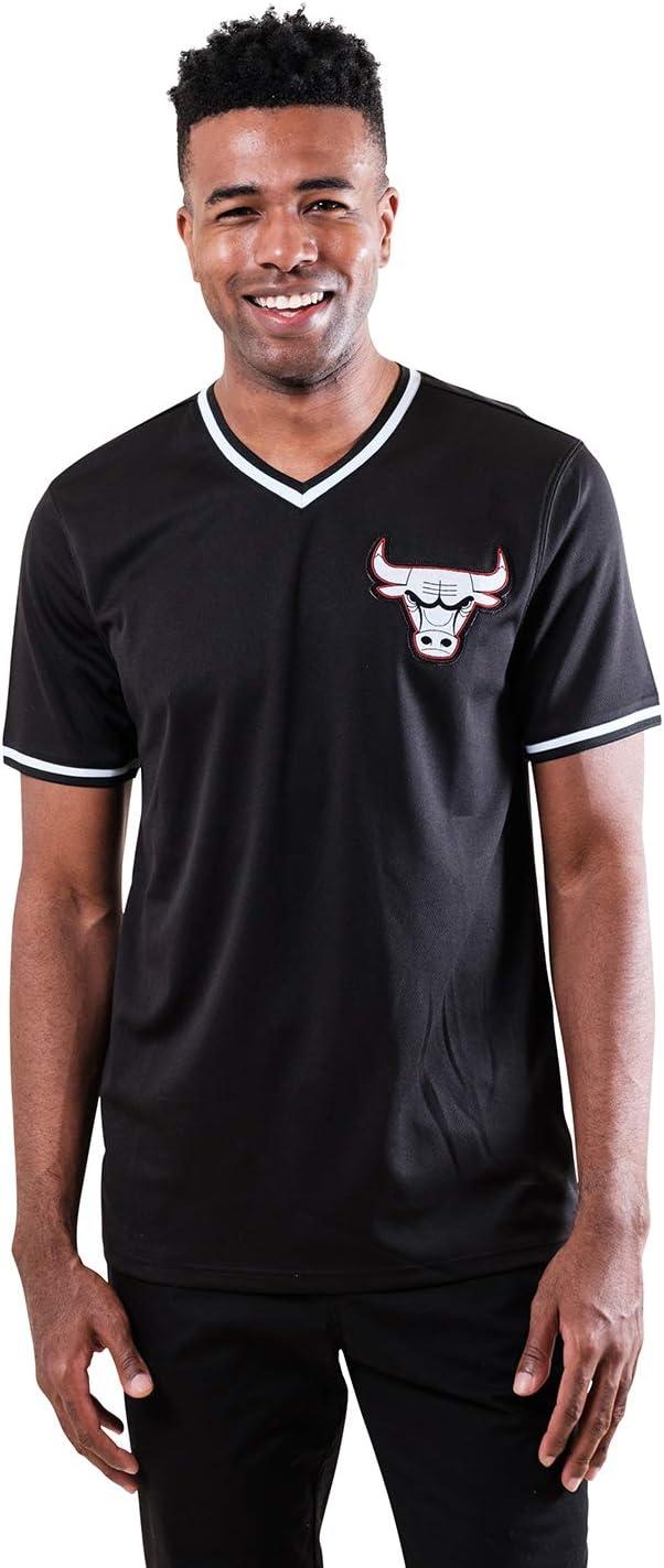 imageUltra Game Mens NBA Official Jersey VNeck Mesh Short Sleeve Tee ShirtBlack