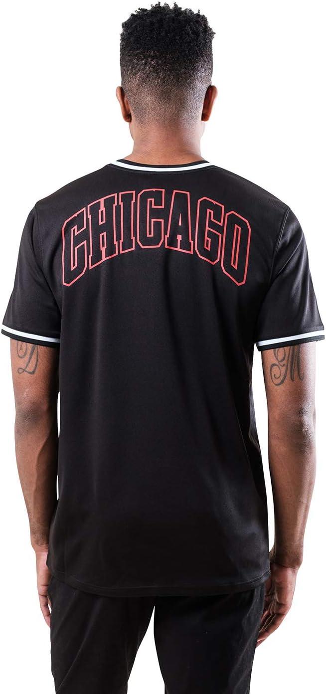 imageUltra Game Mens NBA Official Jersey VNeck Mesh Short Sleeve Tee ShirtBlack