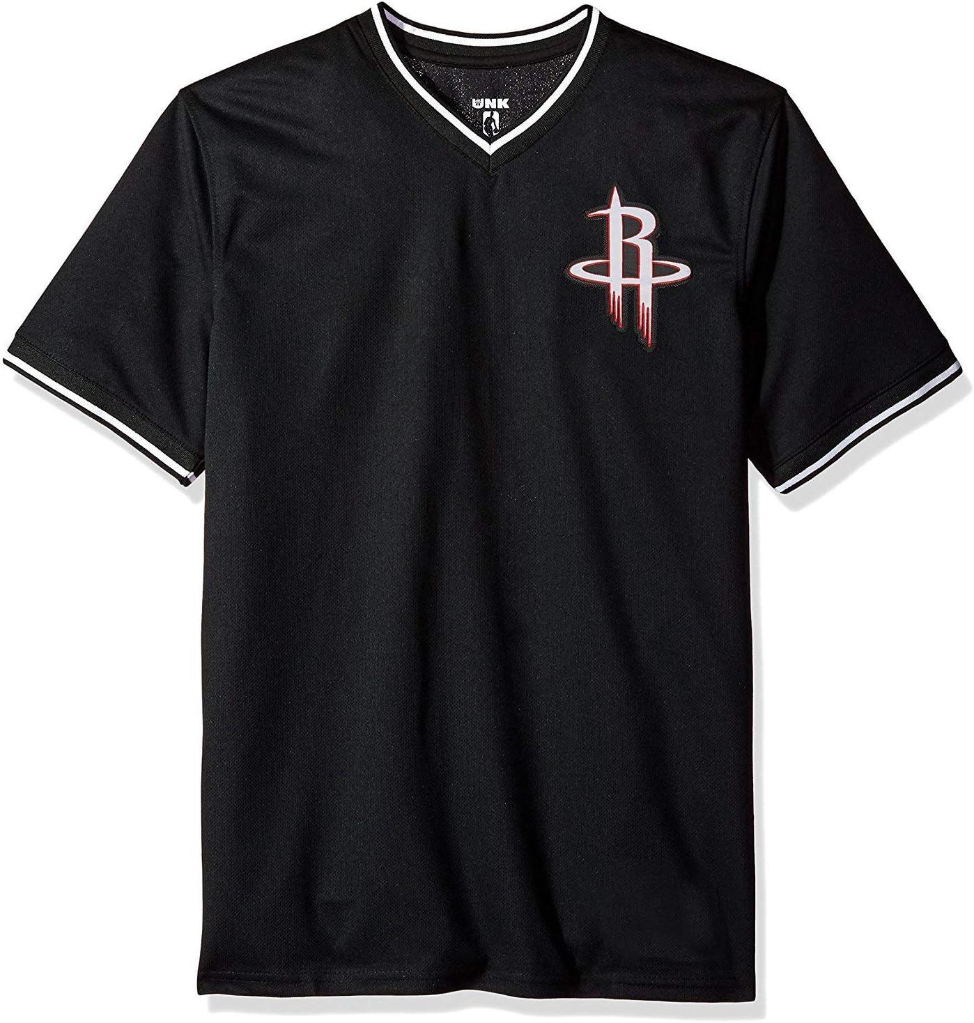 imageUltra Game Mens NBA Official Jersey VNeck Mesh Short Sleeve Tee ShirtBlack