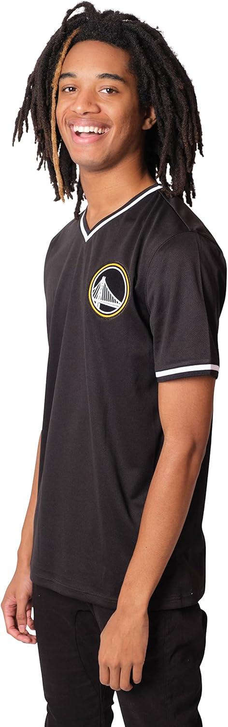 imageUltra Game Mens NBA Official Jersey VNeck Mesh Short Sleeve Tee ShirtBlack