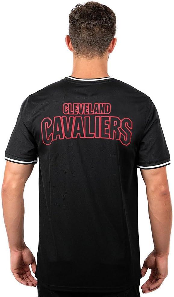 imageUltra Game Mens NBA Official Jersey VNeck Mesh Short Sleeve Tee ShirtBlack
