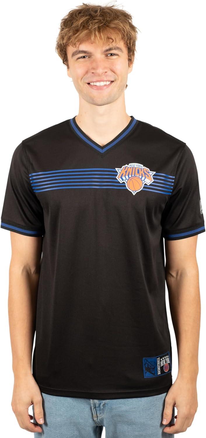 imageUltra Game Mens NBA Official Jersey VNeck Mesh Short Sleeve Tee ShirtBlack Updated