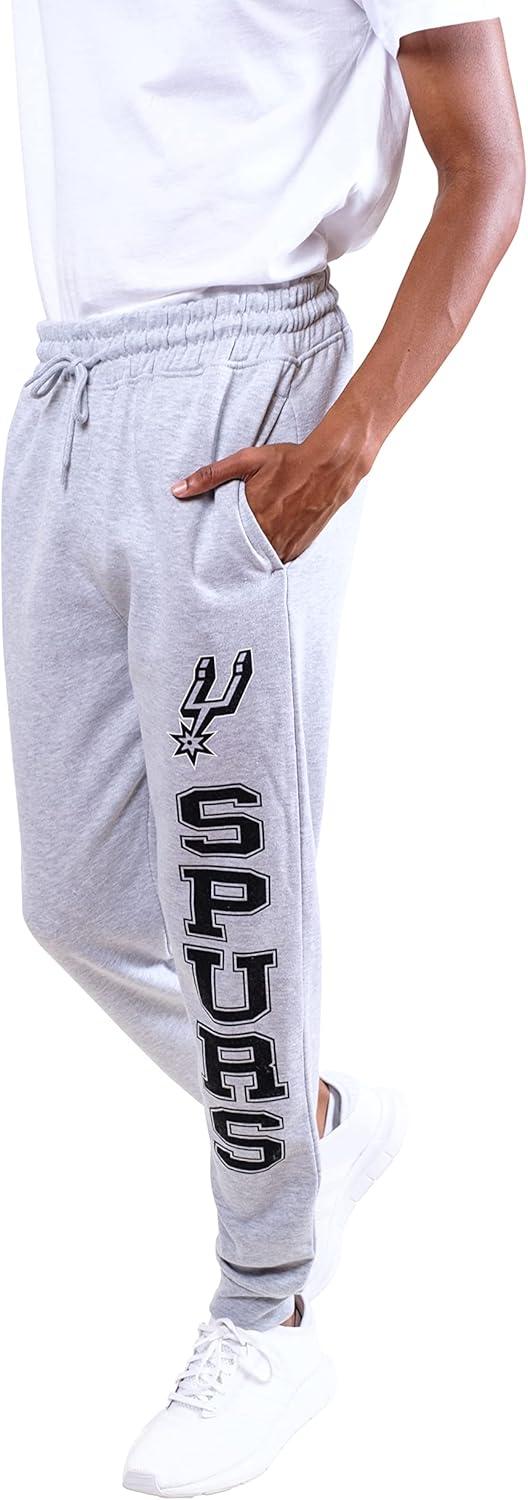 imageUltra Game Mens NBA Official Super Soft Team Jogger SweatpantsHeather Gray