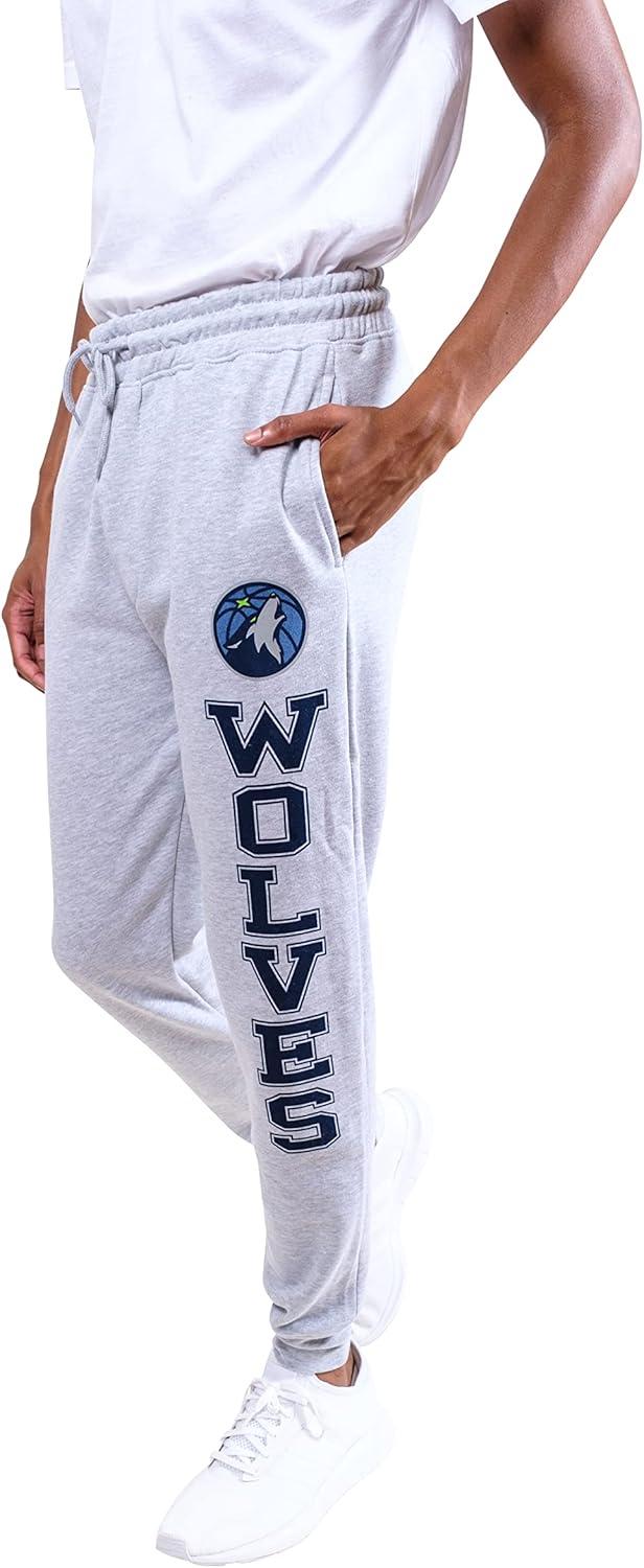 imageUltra Game Mens NBA Official Super Soft Team Jogger SweatpantsHeather Gray