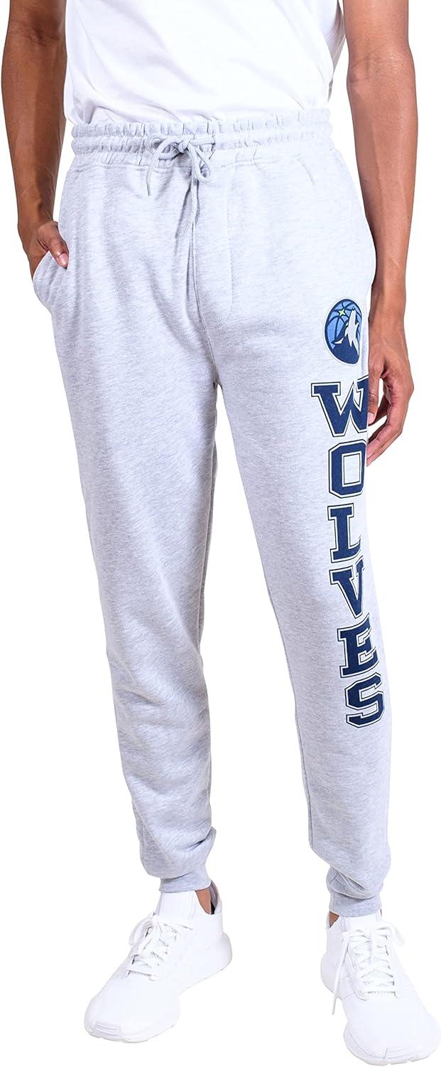 imageUltra Game Mens NBA Official Super Soft Team Jogger SweatpantsHeather Gray