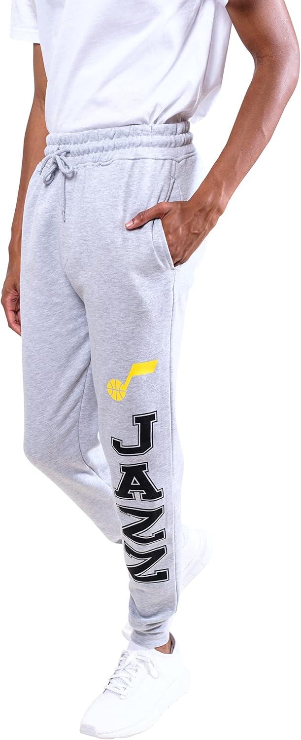 imageUltra Game Mens NBA Official Super Soft Team Jogger SweatpantsHeather Gray
