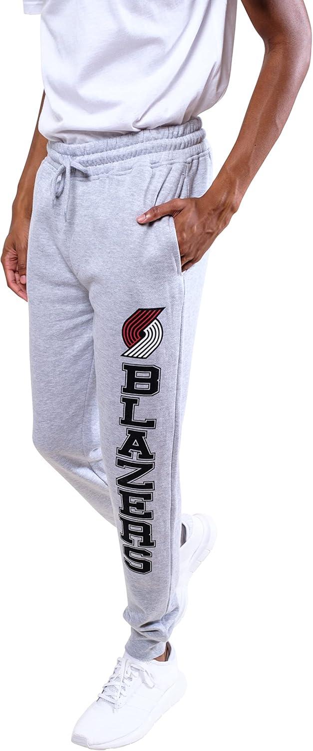 imageUltra Game Mens NBA Official Super Soft Team Jogger SweatpantsHeather Gray