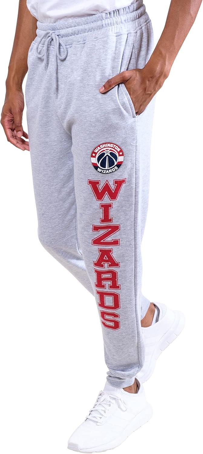 imageUltra Game Mens NBA Official Super Soft Team Jogger SweatpantsHeather Gray