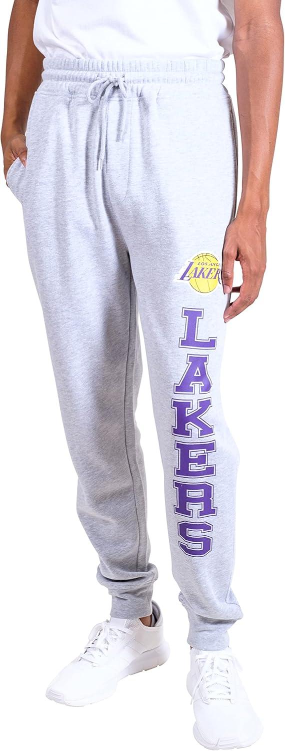 imageUltra Game Mens NBA Official Super Soft Team Jogger SweatpantsHeather Gray