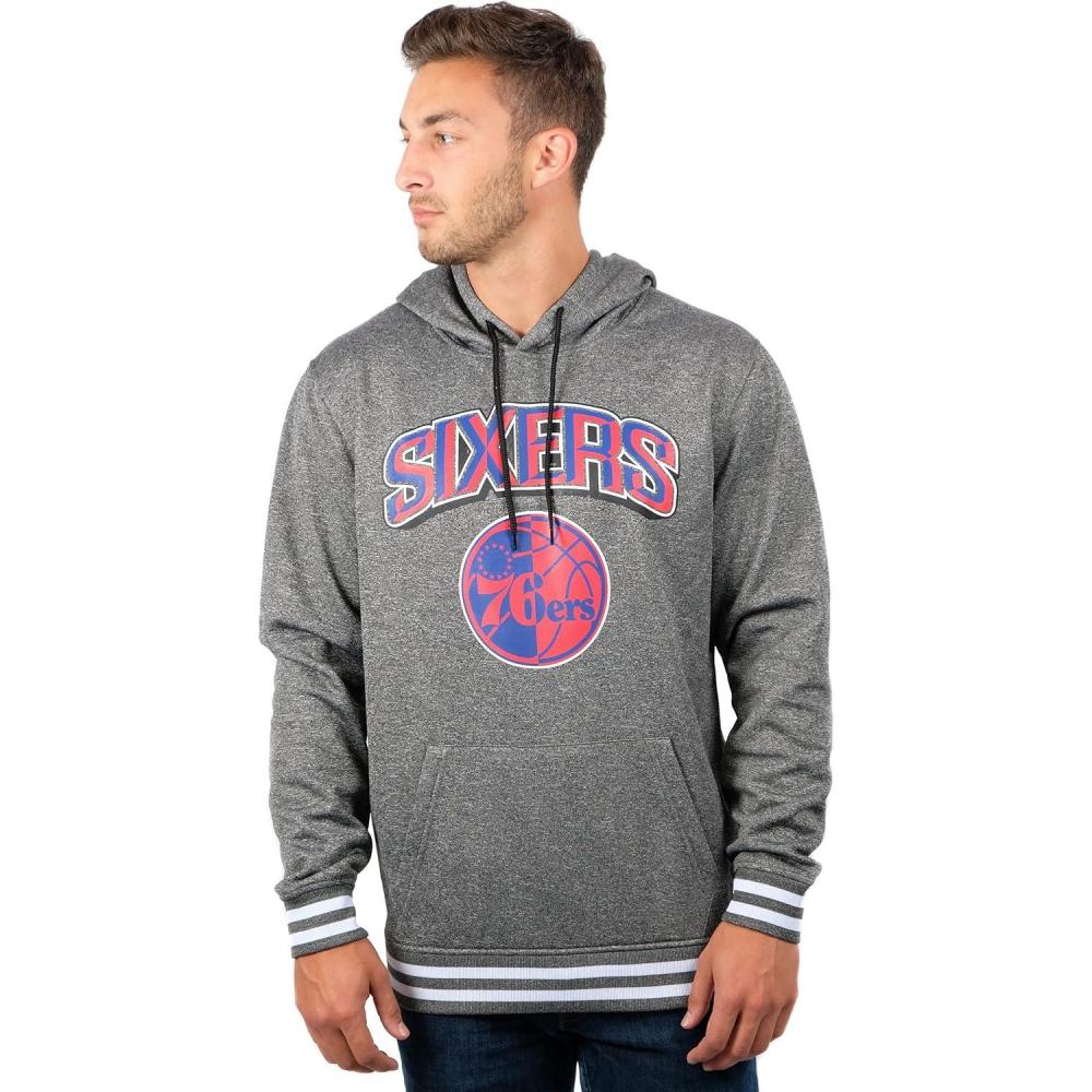 imageUltra Game Mens NBA Official Soft Fleece Hoodie SweatshirtHeather Charcoal
