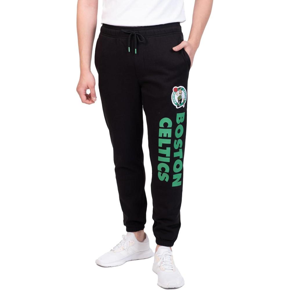 imageUltra Game Mens NBA Official Super Soft Team Jogger SweatpantsBlack
