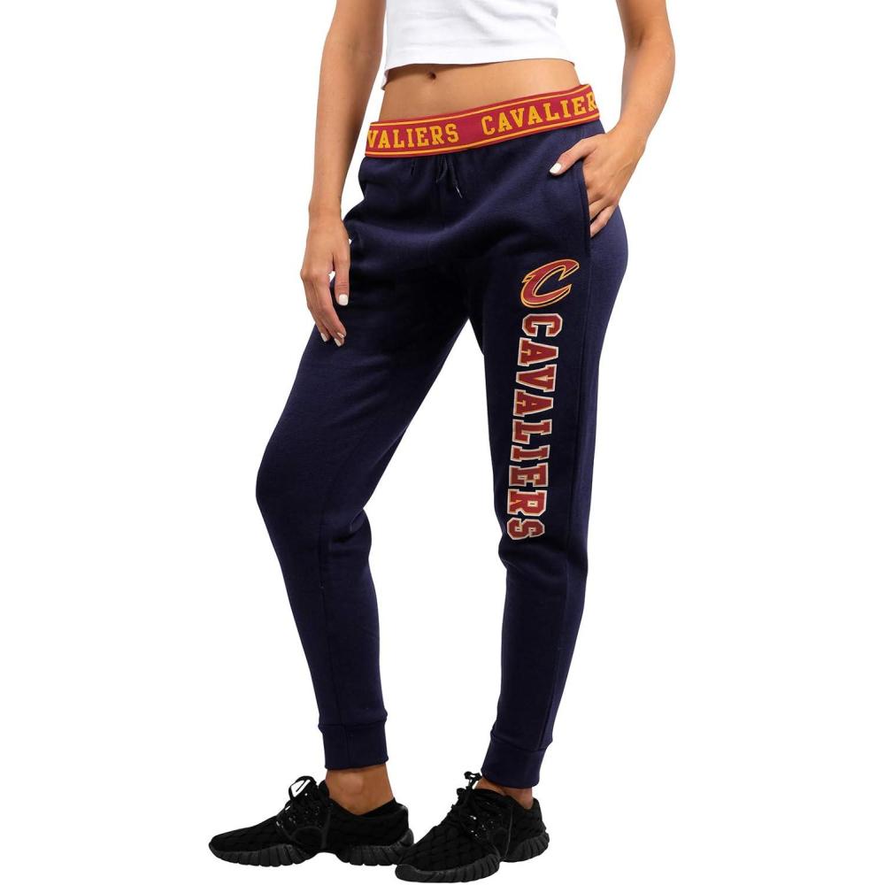 imageUltra Game Womens NBA Official Jogger Pants Active Basic Fleece SweatpantsNavy