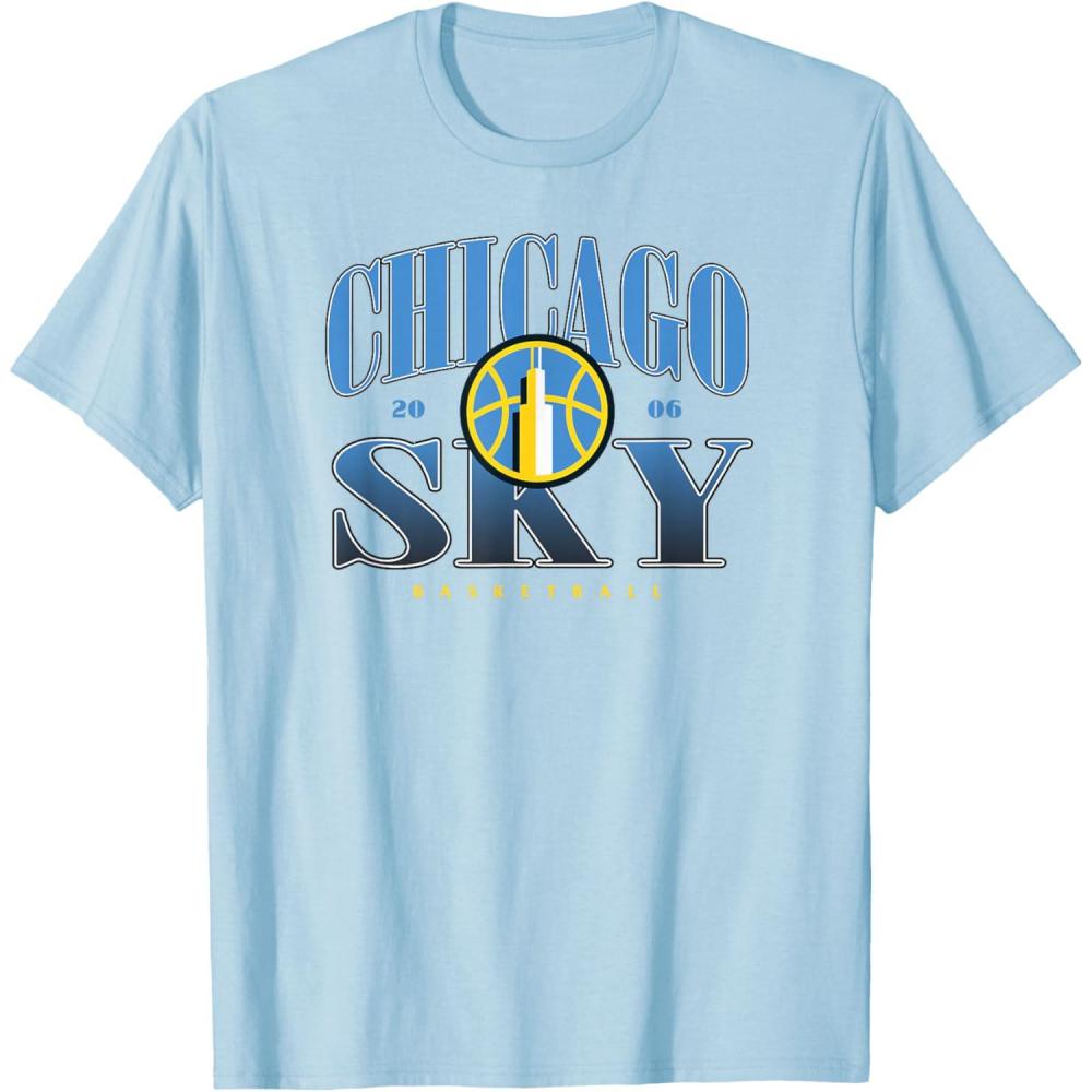 imageWNBA Chicago Sky Courtside TShirtBaby Blue