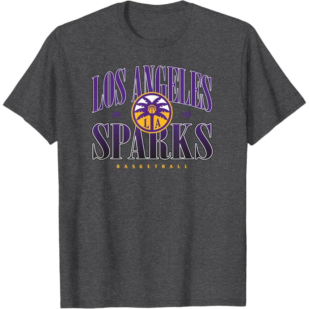 imageWNBA Los Angeles Sparks Courtside TShirtDark Heather Grey