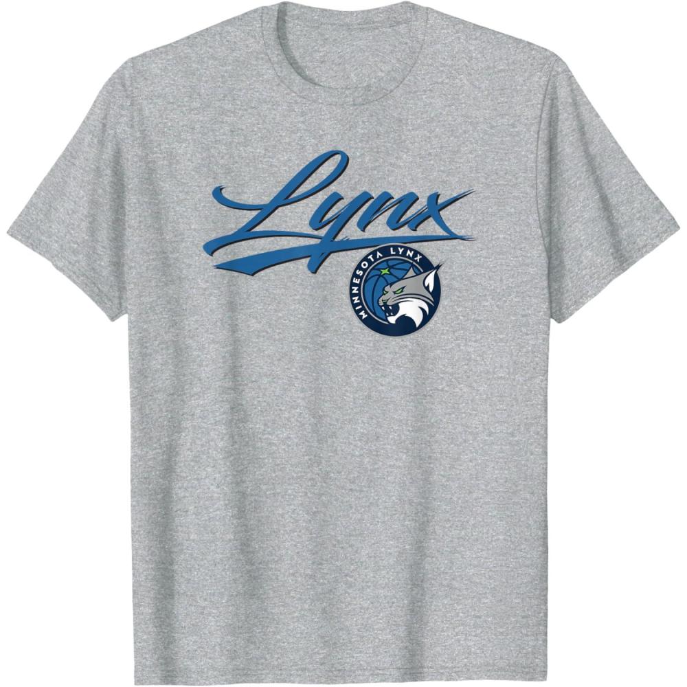 imageWNBA Minnesota Lynx Officially Licensed TShirt Small BlackHeather Grey