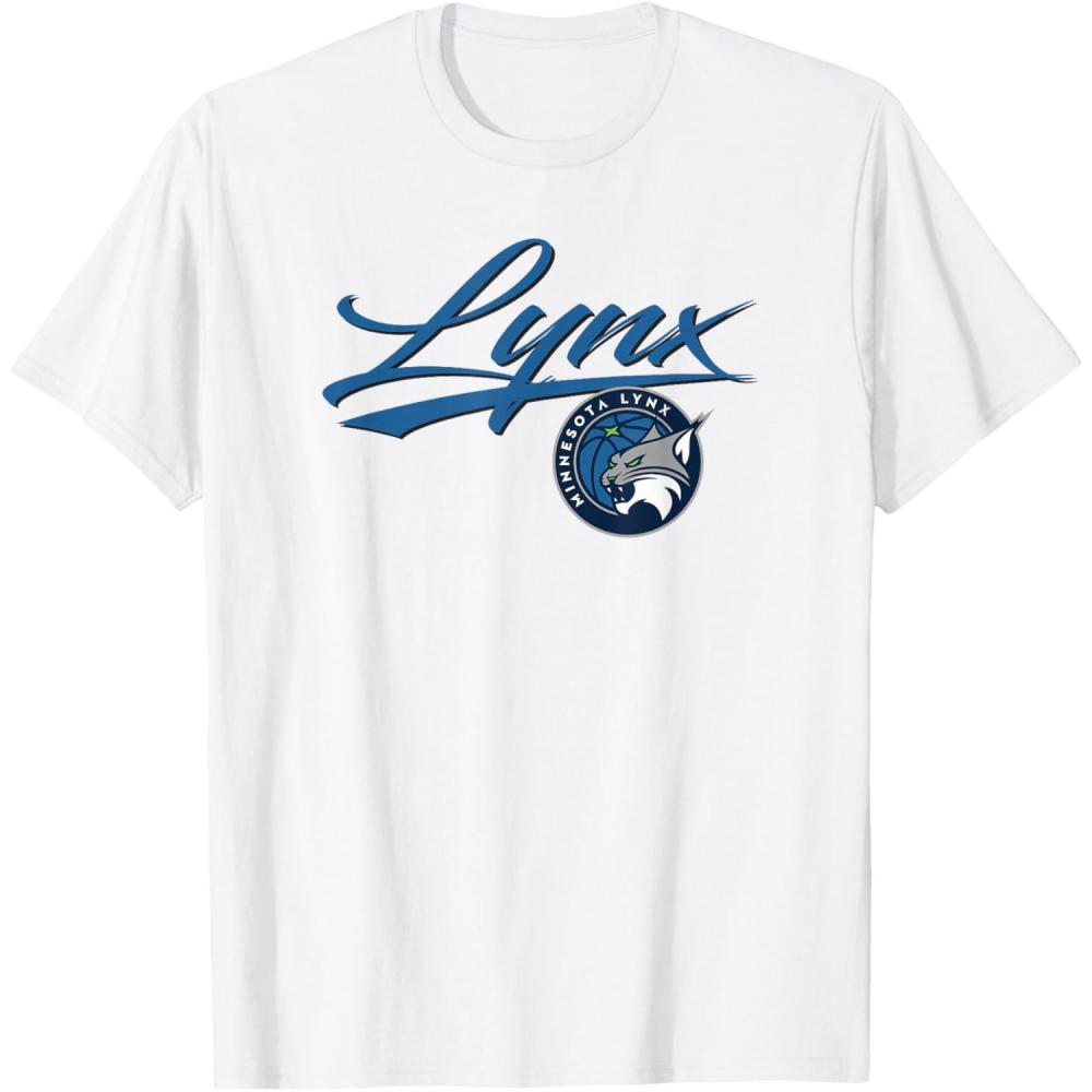 imageWNBA Minnesota Lynx Officially Licensed TShirt Small BlackWhite