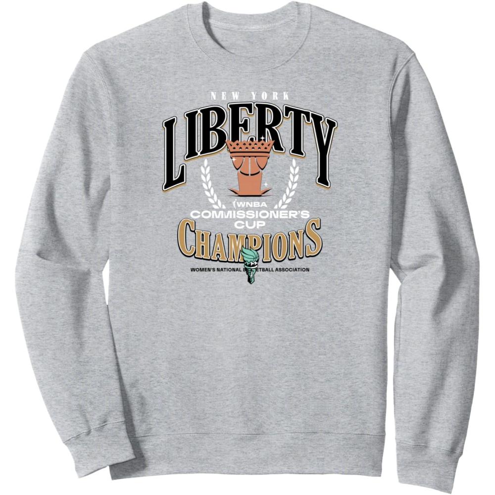 imageWNBA New York Liberty Commissioners Cup 2023 Crown Affair SweatshirtHeather Grey