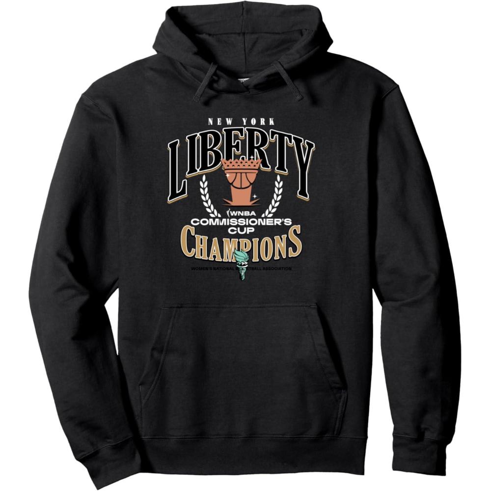 imageWNBA New York Liberty Commissioners Cup Crown Affair Pullover HoodieBlack