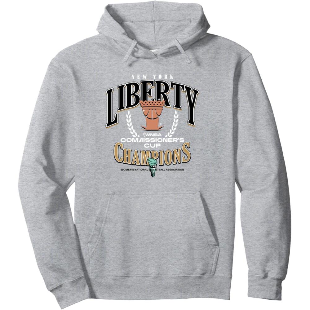 imageWNBA New York Liberty Commissioners Cup Crown Affair Pullover HoodieHeather Grey