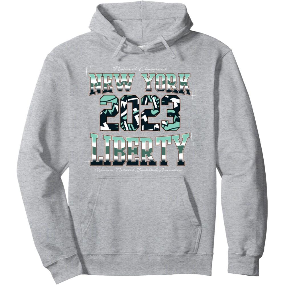imageWNBA New York Liberty Done Deal Championship Pullover HoodieHeather Grey