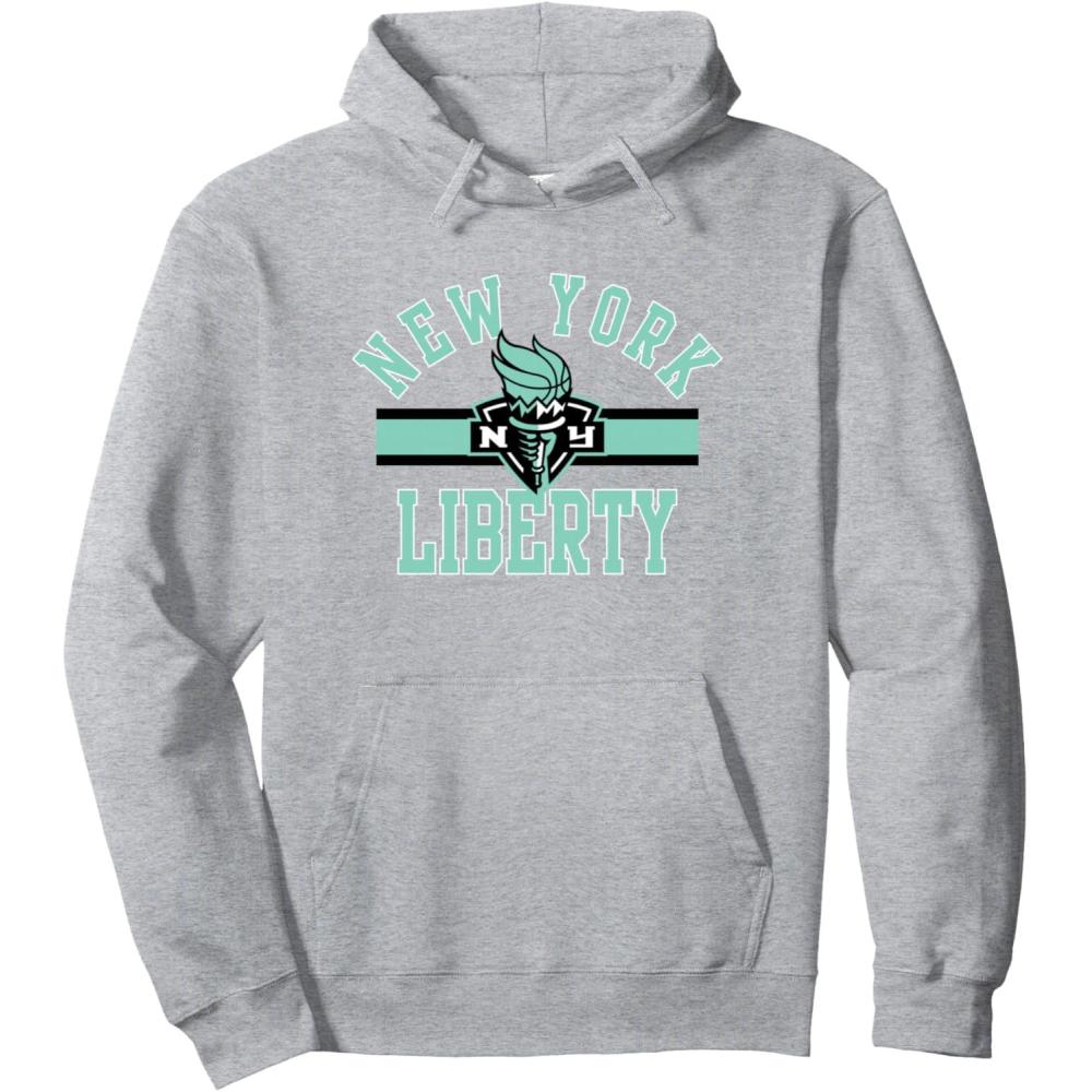 imageWNBA New York Liberty Downtown Pullover HoodieHeather Grey