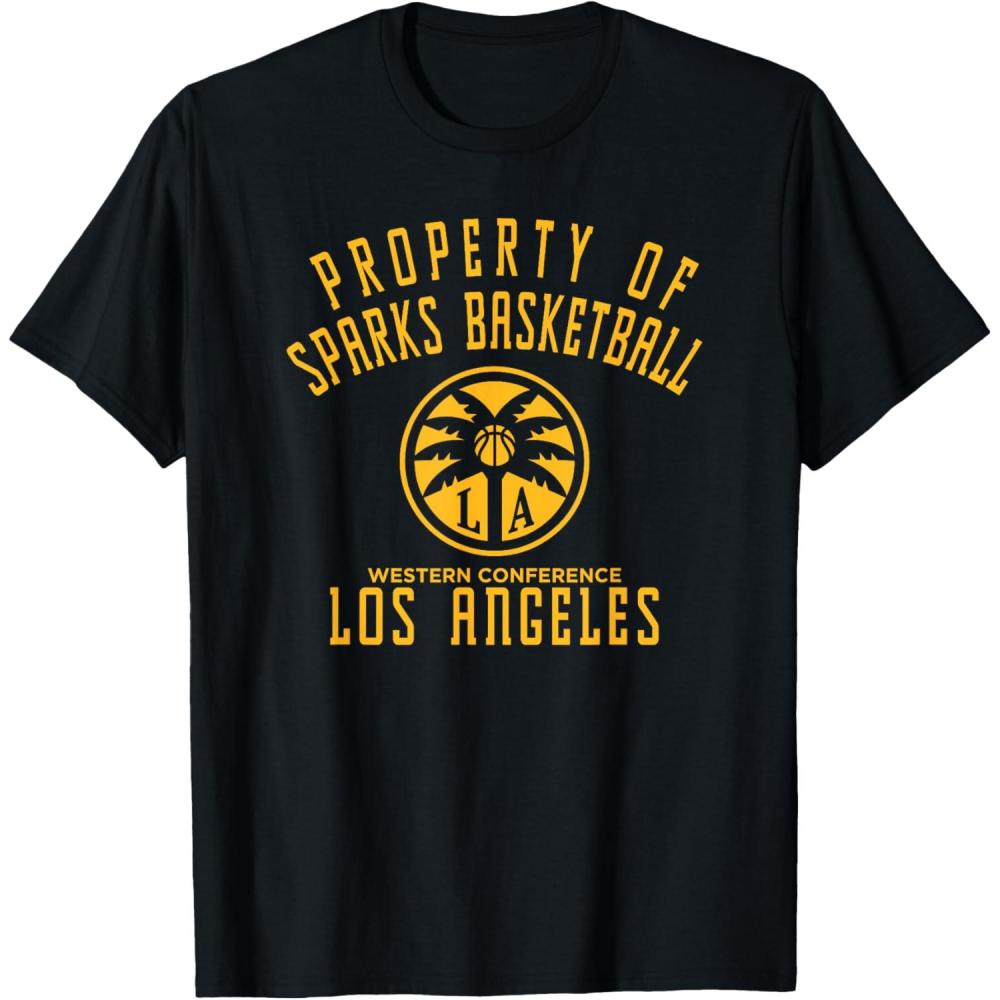imageWNBA Property Of Los Angeles Sparks Licensed TShirtBlack