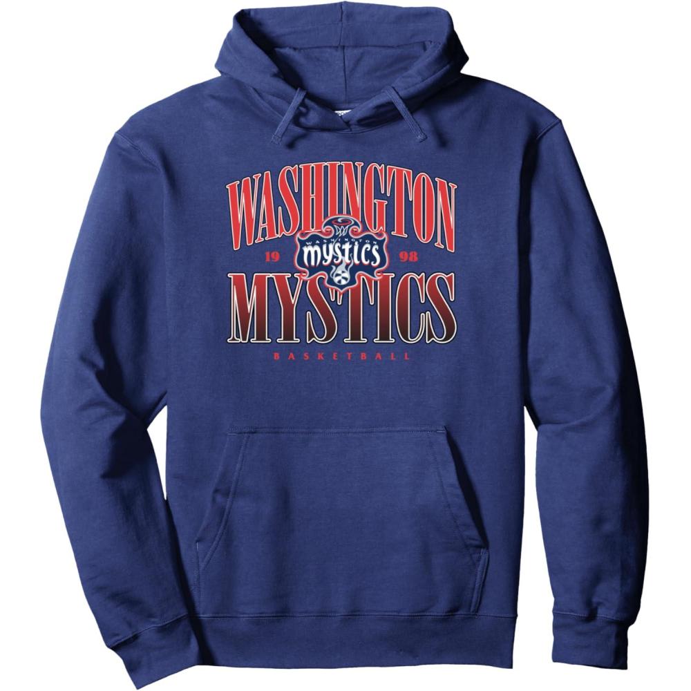 imageWNBA Washington Mystics Courtside Pullover HoodieNavy Blue