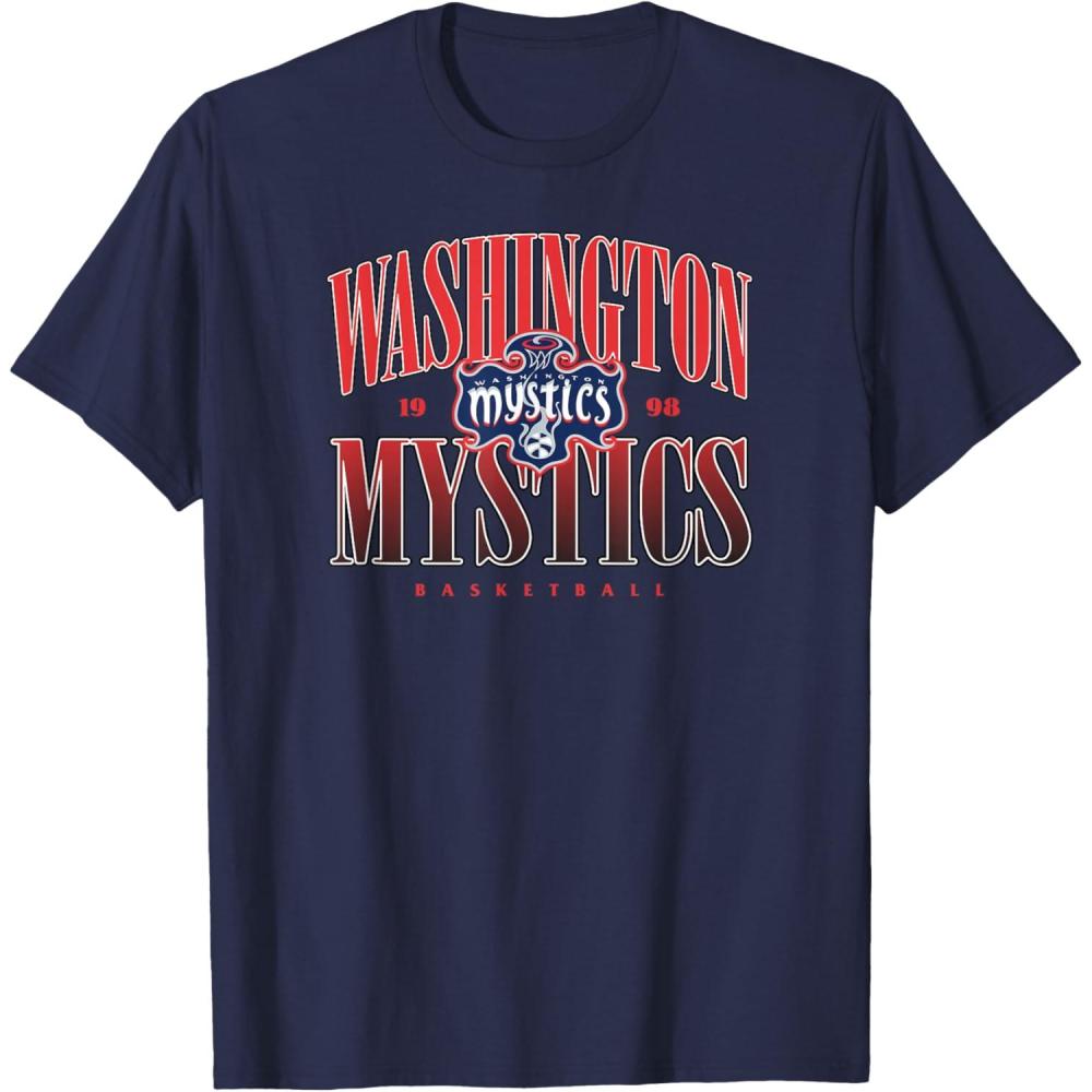 imageWNBA Washington MysticsCourtside TShirtNavy Blue