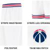 Ultra Game Men’s NBA Official Active Knit 8″ Showtime Basketball Training Shorts(White)
