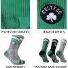 Ultra Game Men’s NBA Official Athletic Cushioned Secure Fit Team Crew Socks-3 Pack(Assorted)