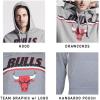 Ultra Game Men’s NBA Official Fleece Hoodie Pullover Sweatshirt Primo Metallic, San Antonio Spurs, Heather Gray, Medium