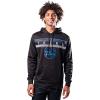 Ultra Game Men’s NBA Official Super Soft Midtown Hoodie Sweatshirt(Black)