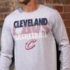 Ultra Game Men’s NBA Official Super Soft Supreme Long Sleeve T-Shirt(Heather Gray)