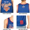 Ultra Game NBA Mens NBA Official Tank Top Mesh Sleeveless Muscle T-Shirt(Team Color 23)