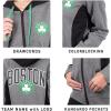 Ultra Game NBA Womens Standard Full Zip Hoodie Sweatshirt Jacket(Heather Charcoal 2)