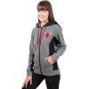 Ultra Game NBA Womens Standard Full Zip Hoodie Sweatshirt Jacket(Heather Charcoal 2)