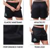 Ultra Game WNBA Womens WNBA Official Timeless Basketball Training Shorts(Black)