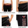 Ultra Game Women’s NBA Official Jogger Pants Active Basic Fleece Sweatpants(Black)