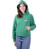 Ultra Game Women’s NBA Official Super Soft Crop Top Full Zip Jacket Hoodie(Team Color)