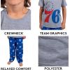 Ultra Game Youth NBA Official 2-Piece PJs Lounge Pants & Tee Set(Toddler Sizes)
