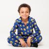 Ultra Game Youth NBA Official 2-Piece Super Soft Button Down Pajamas Set(Team Color)