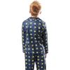 Ultra Game Youth NBA Official 2-Piece Super Soft Button Down Pajamas Set(Team Color)