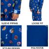 Ultra Game Youth NBA Official 2-Piece Super Soft Button Down Pajamas Set(Toddler Sizes)