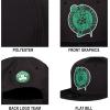 Ultra Game Youth NBA Official Ultimate Snap Back Baseball Cap Hat(Black)