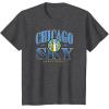 WNBA Chicago Sky Courtside T-Shirt(Dark Heather Grey)