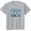 WNBA Chicago Sky Courtside T-Shirt(Heather Grey)